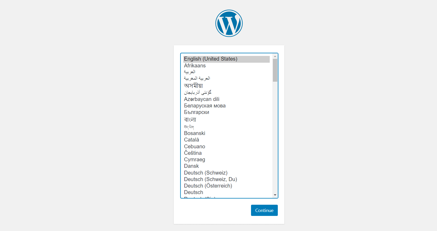 Select WordPress website Language