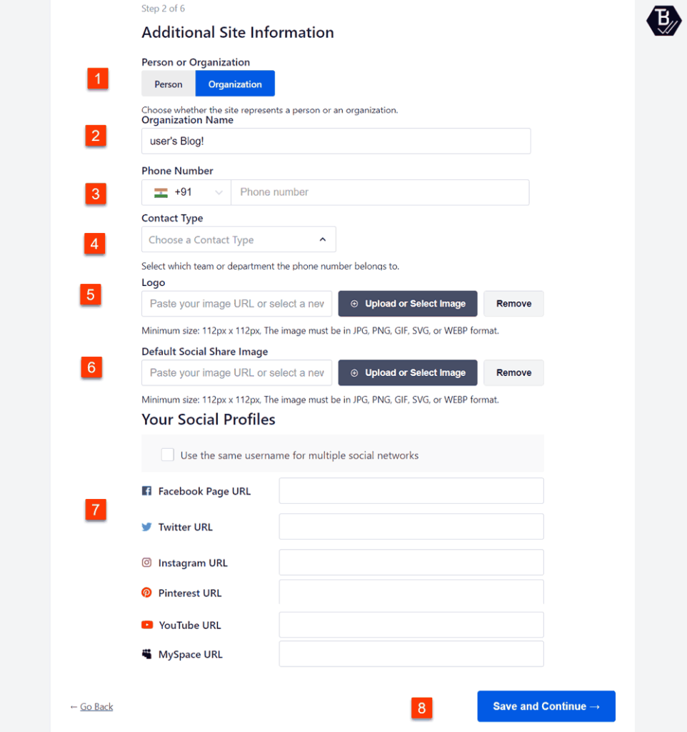 Additional Site Information
