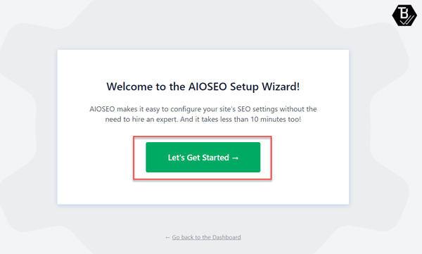 All in One SEO Setup Wizard