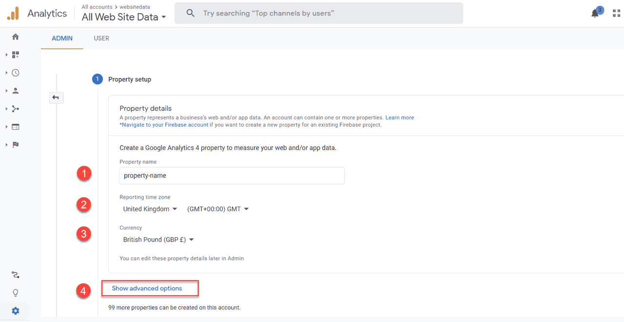 Advance Settings for Google Analytics