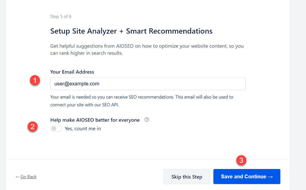 Smart Recommendation of All in One SEO Plugin