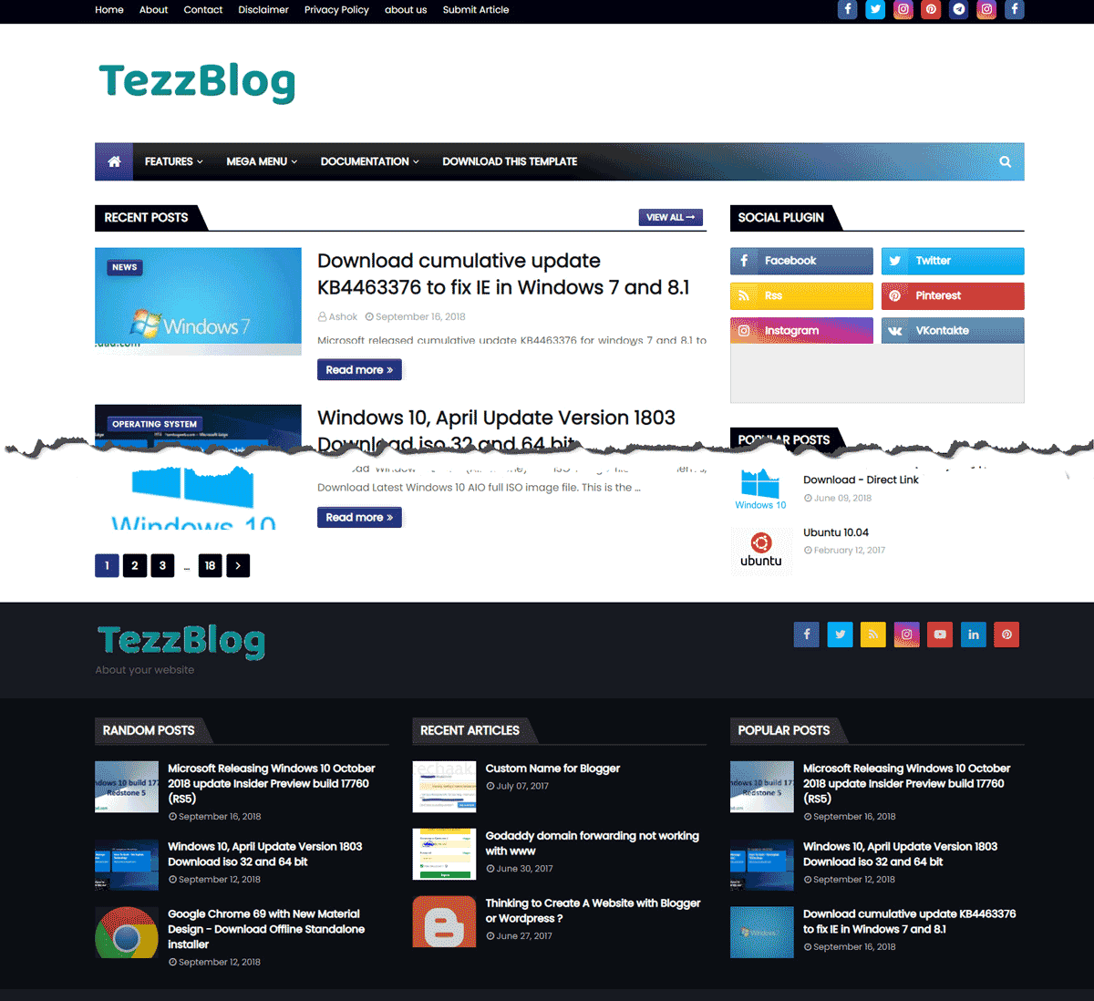 TezzBlog Demo