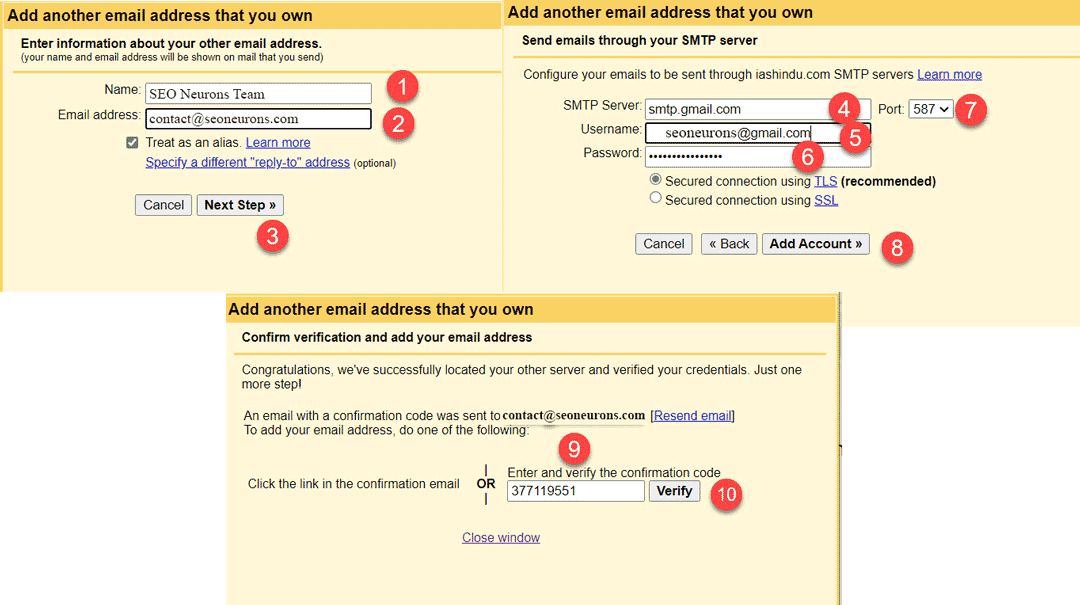 set up Business email in Gmail