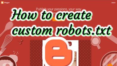 create custom robot.txt Blogger blog