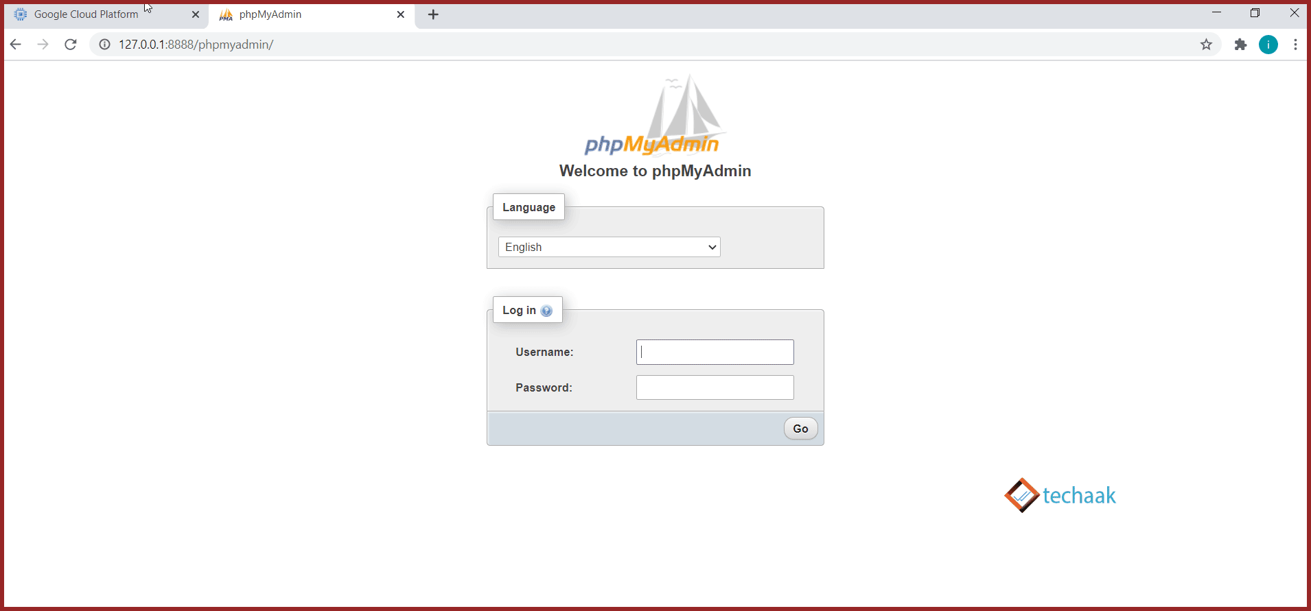 phpmyadmin-page-bitnami-stack