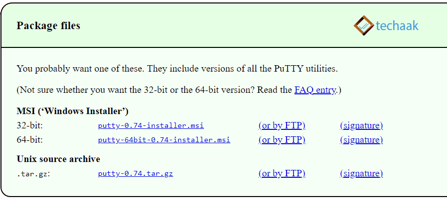 putty-download