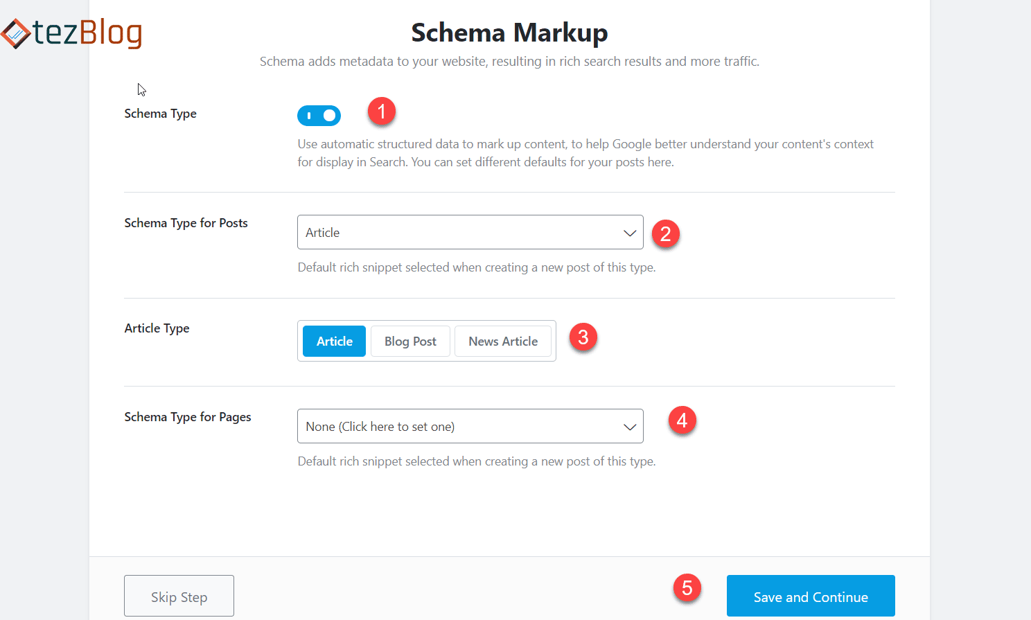 Schema Markup Enable
