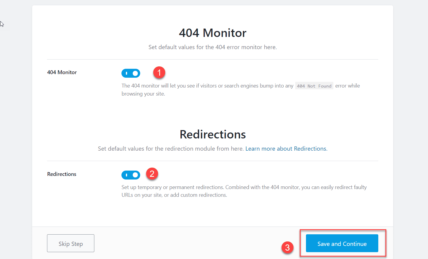 Monitor Error Pages Rank Math