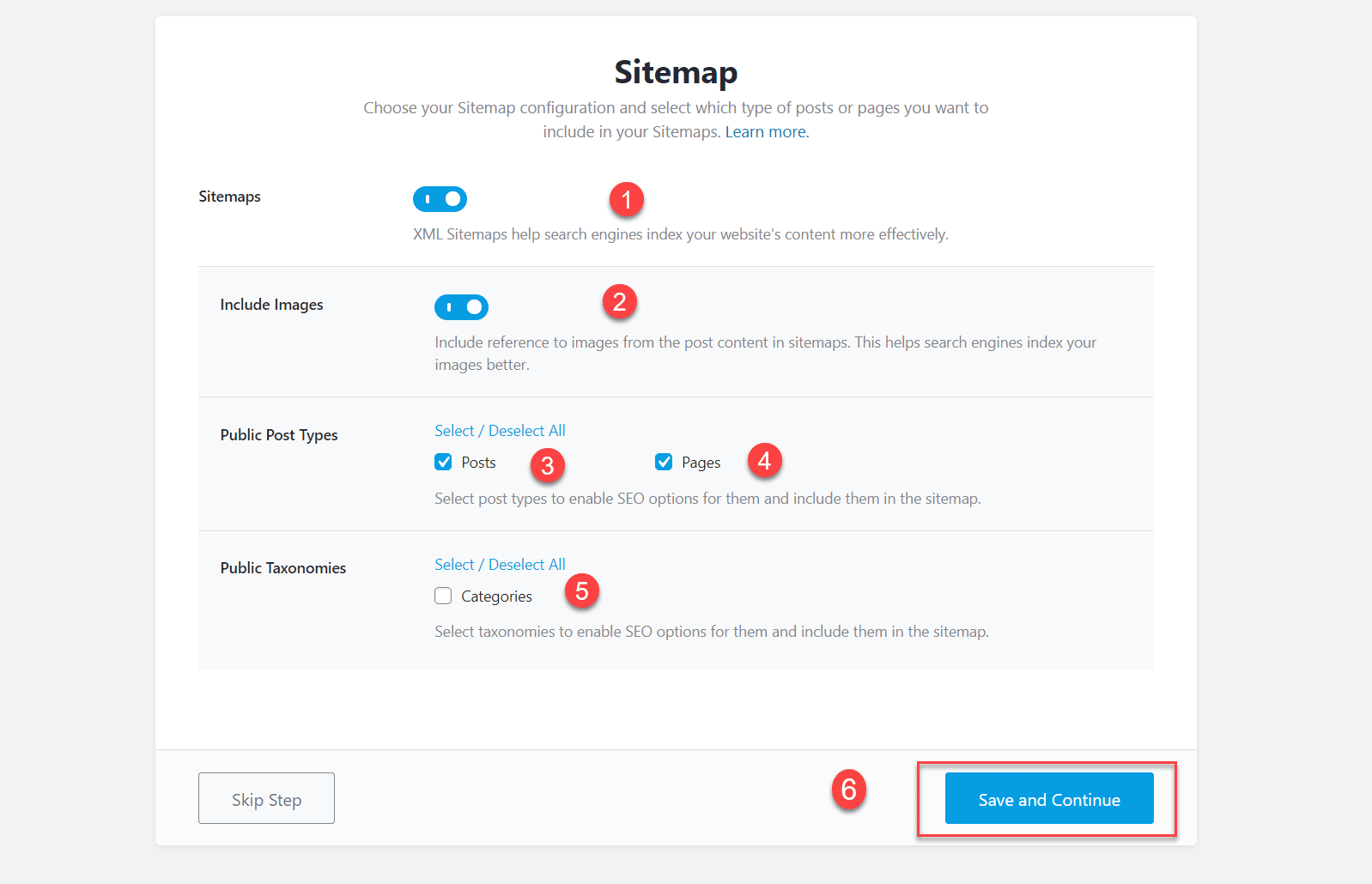 Setup Rank Math SEO Sitemap