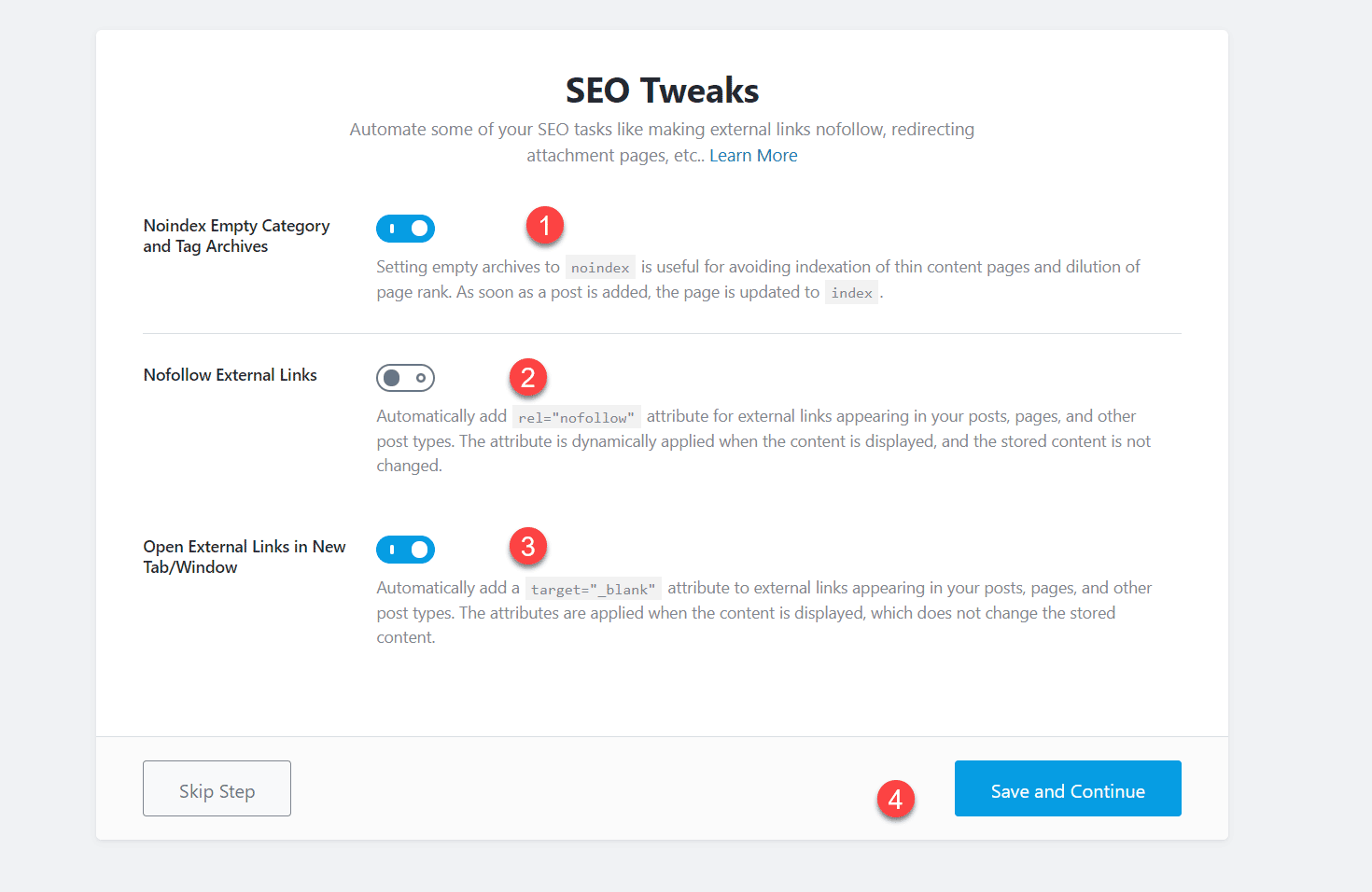 SEO Tweaks