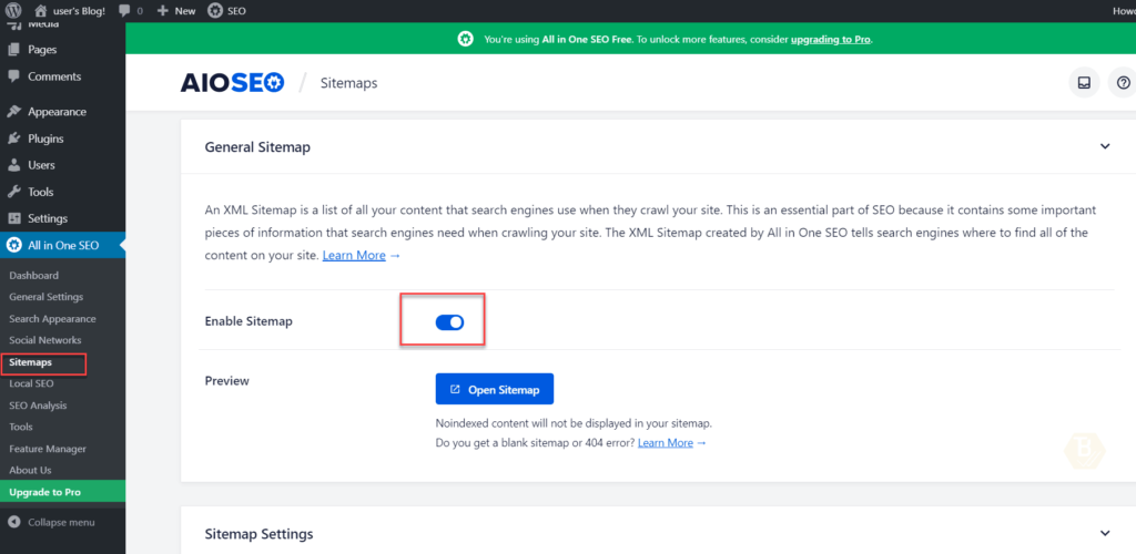 using All in One SEO Plugin