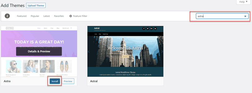 Create WordPress website design