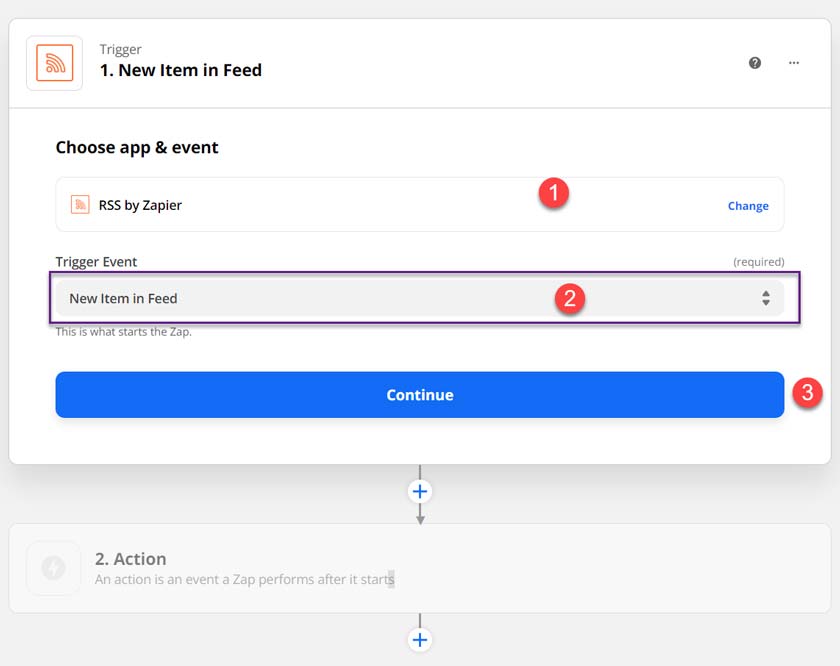 trigger event in zapier