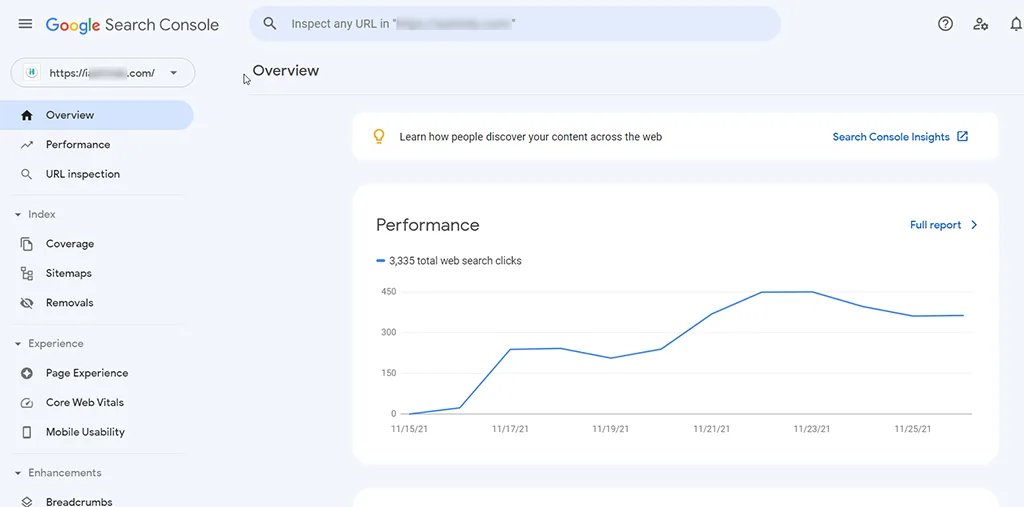 Google Search Console Overview