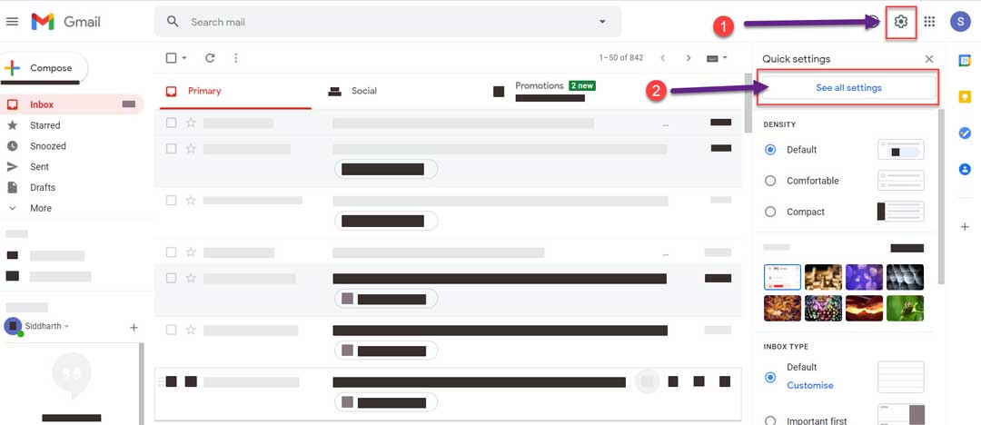 Gmail Account Settings