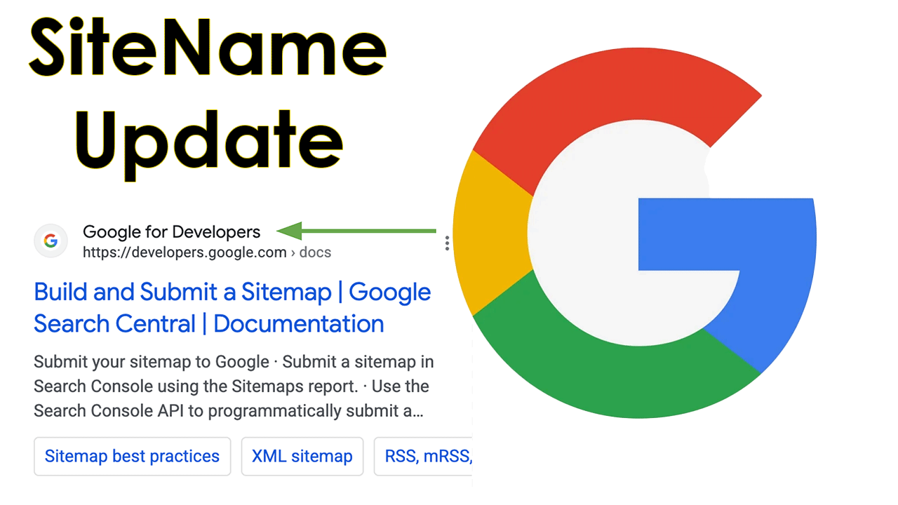 Google Site Name Update